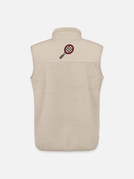 Tennis racket - Unisex Sherpa Gilet by Stanley/Stella - beige