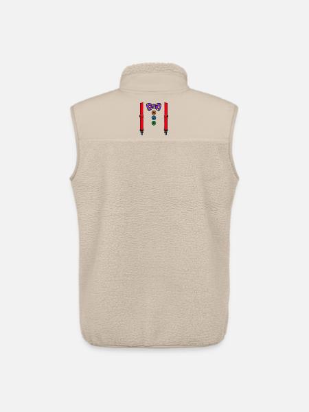 Costume Clown Carnival Carnival - Unisex Sherpa Gilet by Stanley/Stella - beige