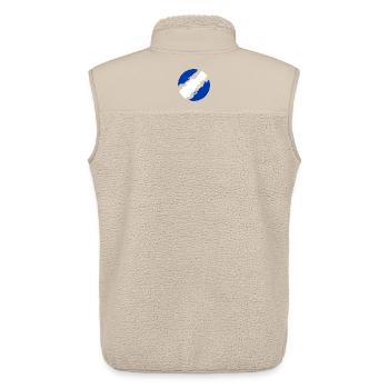 Grèce - Veste sans manches sherpa unisexe Stanley/Stella - beige - Dos - AI Model Male 178 light (178cm)