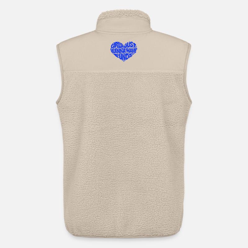 Spruch Humorvoll Herz Statement Sprüche - Unisex Sherpaweste von Stanley/Stella - Beige