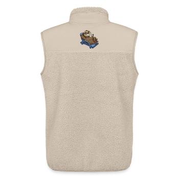 Sloth - Unisex Sherpa Gilet by Stanley/Stella - beige - Back - AI Model Male 178 light (178cm)
