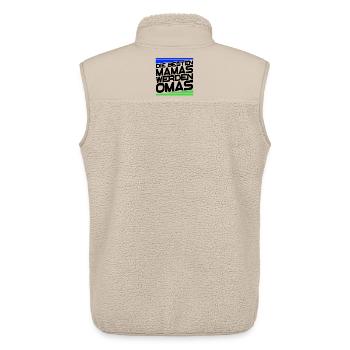 Gratulation Oma Statement Großmutter Alles Gute - Unisex Sherpaweste von Stanley/Stella - Beige - Hinten - AI Model Male 178 light (178cm)