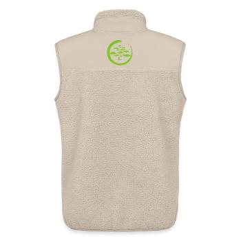 Arbre du Japon vert - Veste sans manches sherpa unisexe Stanley/Stella - beige - Dos - AI Model Male 178 light (178cm)