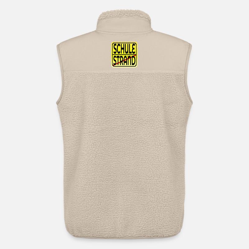Ferienende Schulanfang - Unisex Sherpaweste von Stanley/Stella - Beige