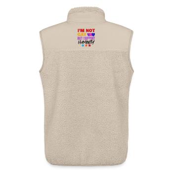 Lgbt Gay gleichberechtigung Statement Sexualität - Unisex Sherpaweste von Stanley/Stella - Beige - Hinten - AI Model Male 178 light (178cm)