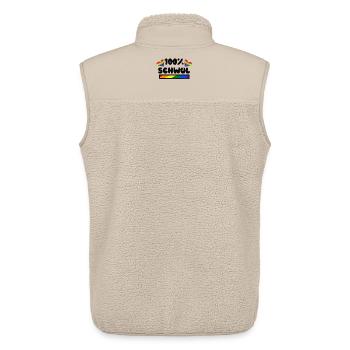 Herz Lgbt Schwul Statement Rechte Homosexueller - Unisex Sherpaweste von Stanley/Stella - Beige - Hinten - AI Model Male 178 light (178cm)