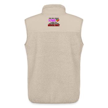 Sexualität Gleichberechtigung Lgbt Statement Herz - Unisex Sherpaweste von Stanley/Stella - Beige - Hinten - AI Model Male 178 light (178cm)