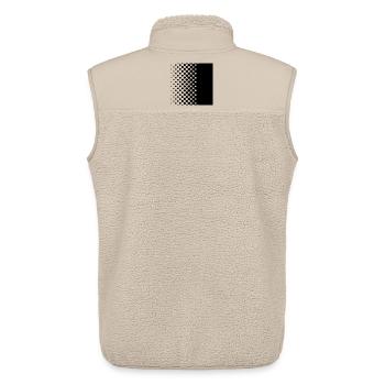 Black points - Unisex Sherpaweste von Stanley/Stella - Beige - Hinten - AI Model Male 178 light (178cm)