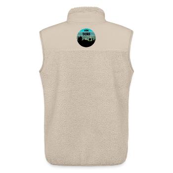 Dorf / Dorfkind - Unisex Sherpaweste von Stanley/Stella - Beige - Hinten - AI Model Male 178 light (178cm)