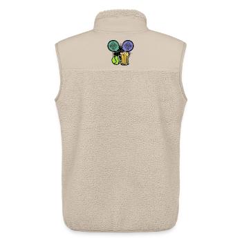 Racket Padel Balls Player Padel Sport - Unisex Sherpa Gilet by Stanley/Stella - beige - Back - AI Model Male 178 light (178cm)