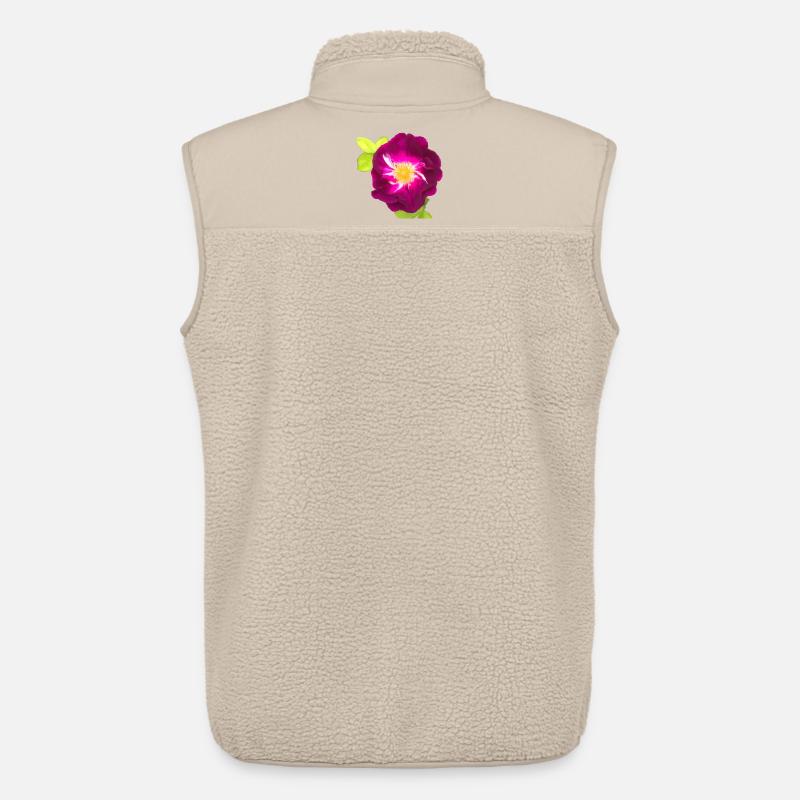 Purple Rose - Gemälde - Unisex Sherpaweste von Stanley/Stella - Beige