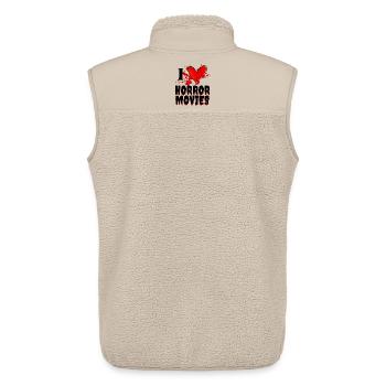 Ich Liebe Movie Statement Filme Herz Kino Serien - Unisex Sherpaweste von Stanley/Stella - Beige - Hinten - AI Model Male 178 light (178cm)