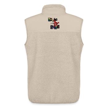 Bunte Vielfalt der Liebe und Identität - Unisex Sherpaweste von Stanley/Stella - Beige - Hinten - AI Model Male 178 light (178cm)