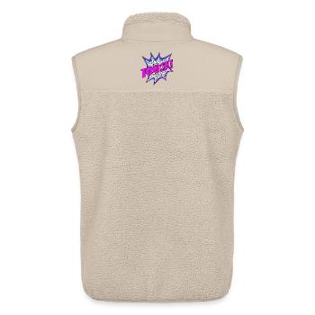 Né en 1993 - Veste sans manches sherpa unisexe Stanley/Stella - beige - Dos - AI Model Male 178 light (178cm)
