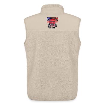 American Classic Hot Rod R6Z - Unisex Sherpaweste von Stanley/Stella - Beige - Hinten - AI Model Male 178 light (178cm)