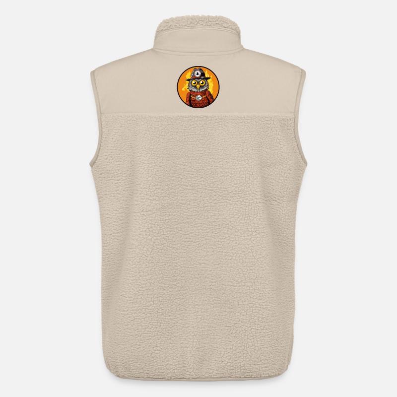 Feuerwehr Eule - Unisex Sherpaweste von Stanley/Stella - Beige