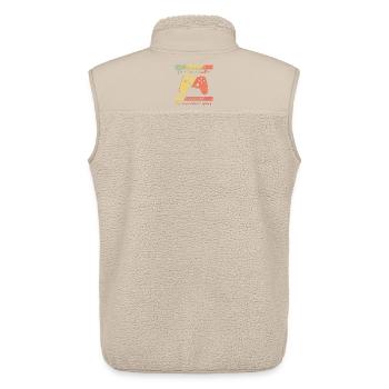Level Completed Volksschule Gamer - Unisex Sherpaweste von Stanley/Stella - Beige - Hinten - AI Model Male 178 light (178cm)