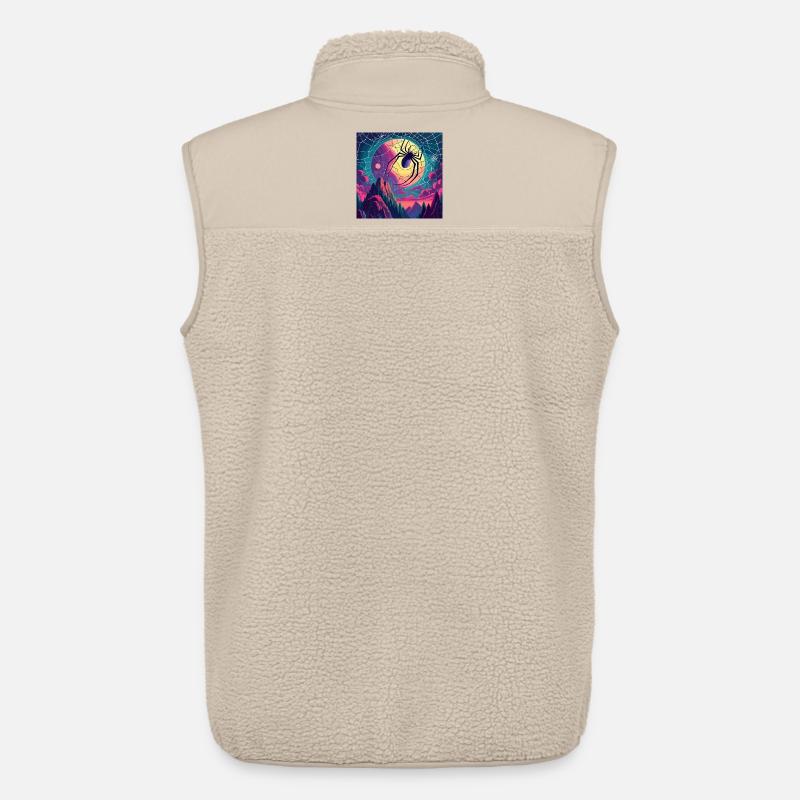Moon Spiderweb - Unisex Sherpaweste von Stanley/Stella - Beige