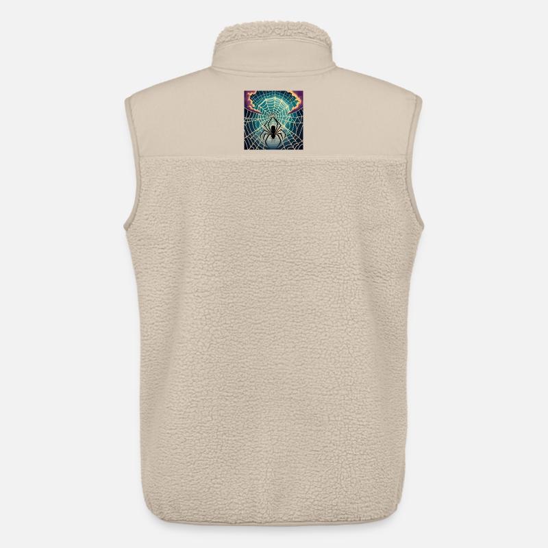 A spiderweb spider moon - Unisex Sherpaweste von Stanley/Stella - Beige