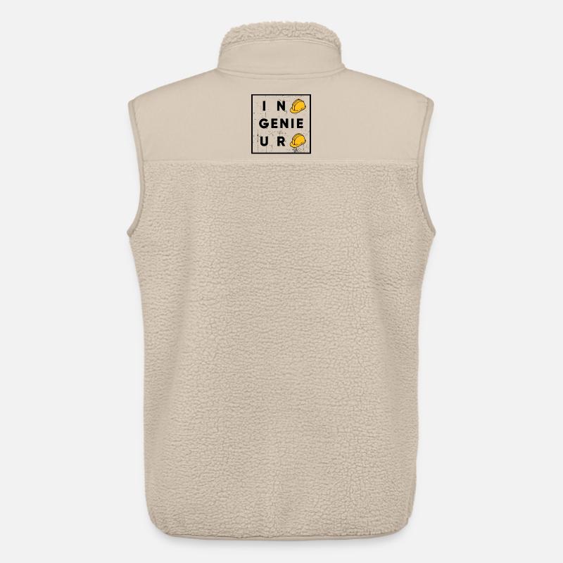 Ingenieur Spruch Vorgesetzter Arbeiter Beruf - Unisex Sherpaweste von Stanley/Stella - Beige