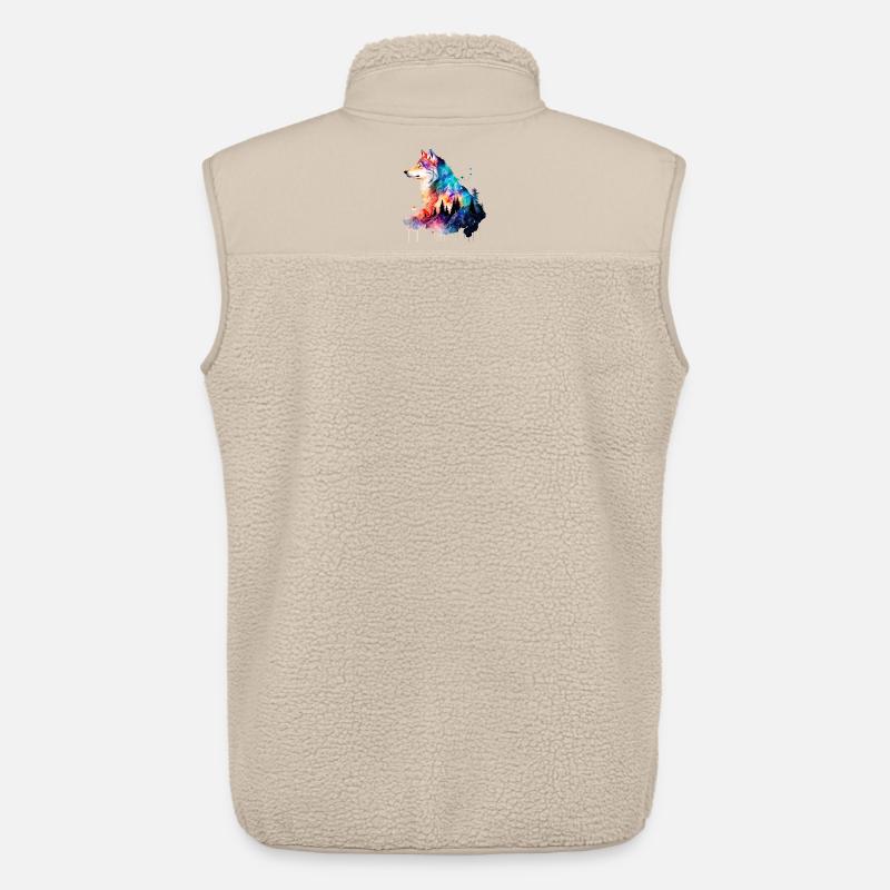 Wolf - Unisex Sherpaweste von Stanley/Stella - Beige