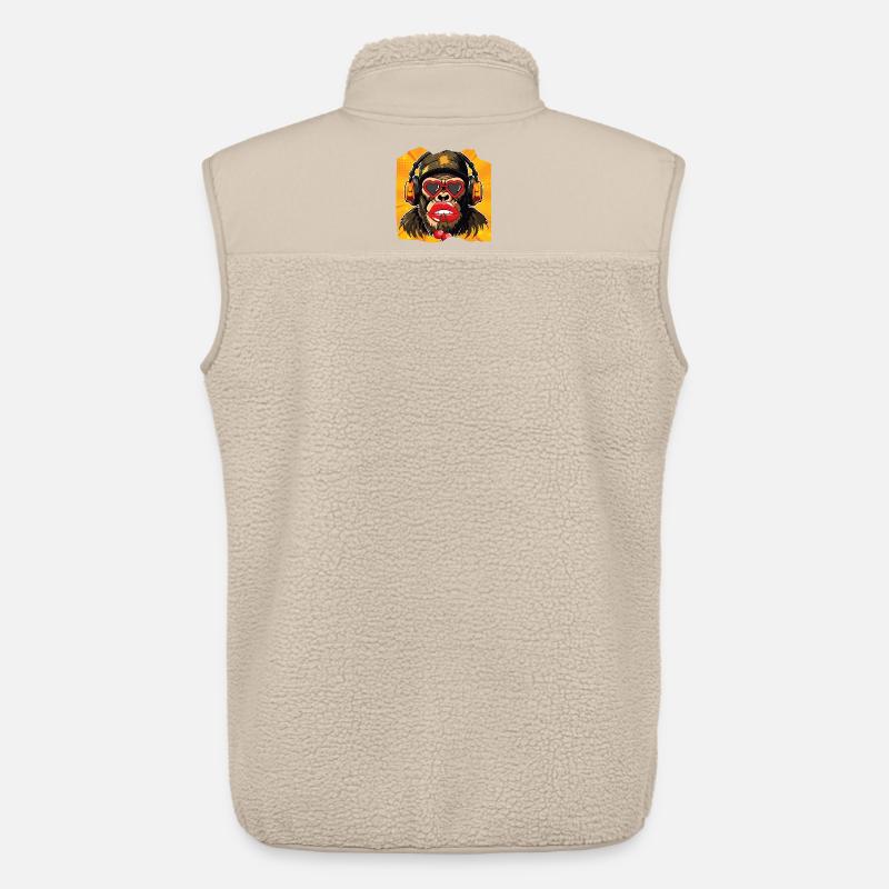 Affe & Kirsche - Unisex Sherpaweste von Stanley/Stella - Beige