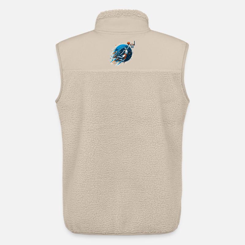 Basketball Dunking Geschenk - Unisex Sherpaweste von Stanley/Stella - Beige