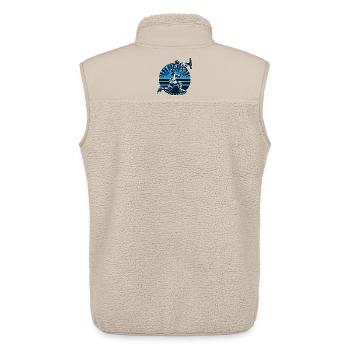 Basketball Dunking Geschenk - Unisex Sherpaweste von Stanley/Stella - Beige - Hinten - AI Model Male 178 light (178cm)