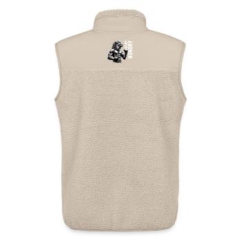 Löwe brüllt bleib hungrig Boxer Boxen Geschenk - Unisex Sherpaweste von Stanley/Stella - Beige - Hinten - AI Model Male 178 light (178cm)