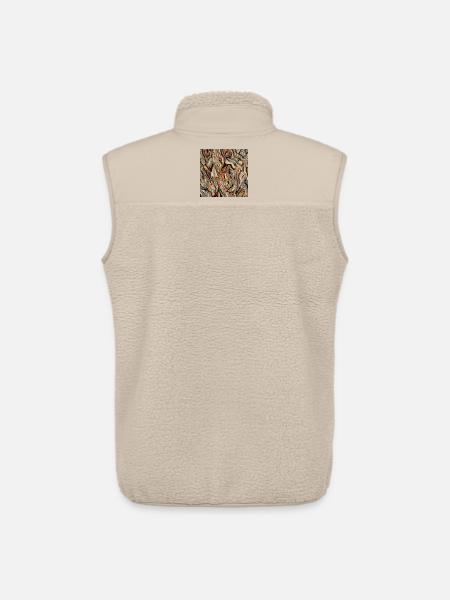 Semblable au bois - Veste sans manches sherpa unisexe Stanley/Stella - beige