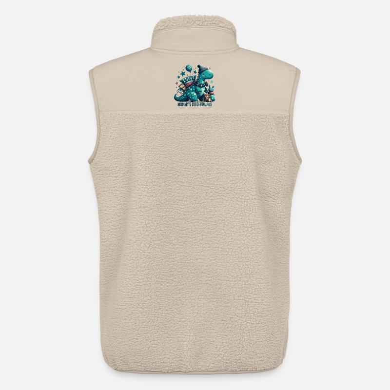 Mommy’s Cuddlesaurus Kuschel-Dinosaurier Geschenk - Unisex Sherpaweste von Stanley/Stella - Beige