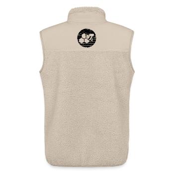 Abeille - Veste sans manches sherpa unisexe Stanley/Stella - beige - Dos - AI Model Male 178 light (178cm)
