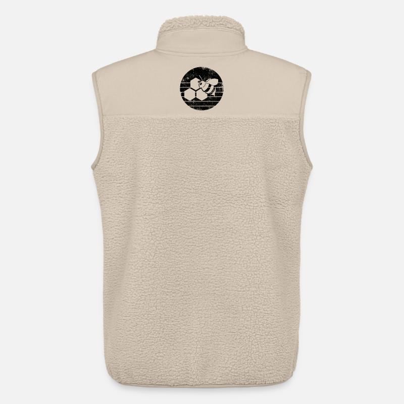Honigbiene - Unisex Sherpaweste von Stanley/Stella - Beige