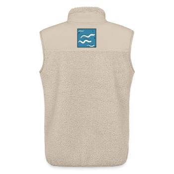L'amour de Dieu est parfait - Veste sans manches sherpa unisexe Stanley/Stella - beige - Dos - AI Model Male 178 light (178cm)
