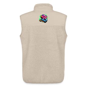 Strassenkunst Graffiti Kunst Zeichnen Illustration - Unisex Sherpaweste von Stanley/Stella - Beige - Hinten - AI Model Male 178 light (178cm)