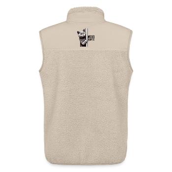 Nein war ich nicht BKH Blue Katze Geschenk - Unisex Sherpaweste von Stanley/Stella - Beige - Hinten - AI Model Male 178 light (178cm)