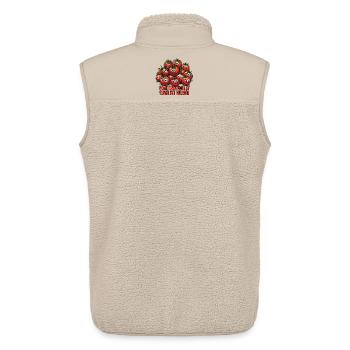 Tomaten Pomidoren einlegen Geschenk - Unisex Sherpaweste von Stanley/Stella - Beige - Hinten - AI Model Male 178 light (178cm)