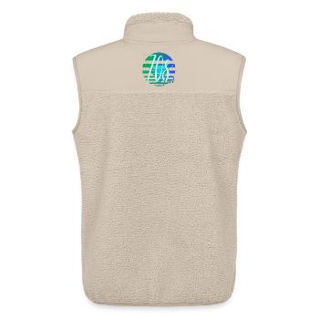 70s Dad – Retro Dad Design - Unisex Sherpa Gilet by Stanley/Stella - beige - Back - AI Model Male 178 light (178cm)