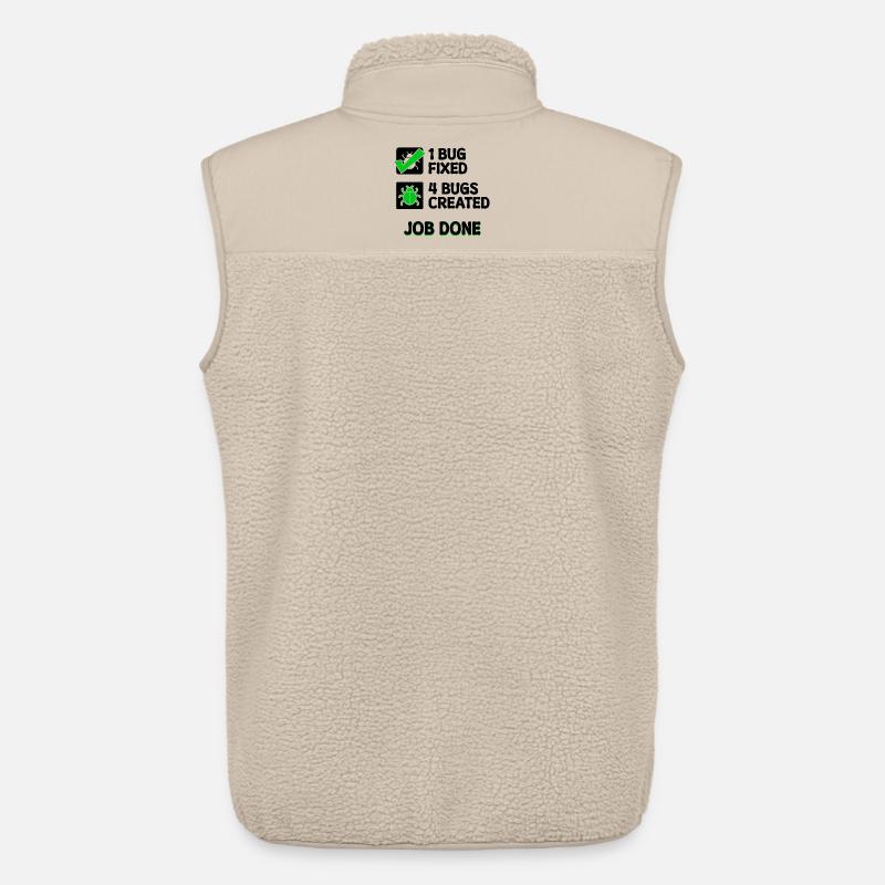 Programmierer Developer Bugfixing Bugs Skripting - Unisex Sherpaweste von Stanley/Stella - Beige