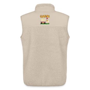 CAMPING DRINKS - Unisex Sherpa Gilet by Stanley/Stella - beige - Back - AI Model Male 178 light (178cm)