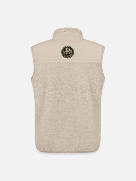 La machine Bitcoin - Veste sans manches sherpa unisexe Stanley/Stella - beige
