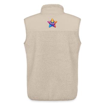Seestern Buntes Kawaii Cartoon Meerestier - Unisex Sherpaweste von Stanley/Stella - Beige - Hinten - AI Model Male 178 light (178cm)