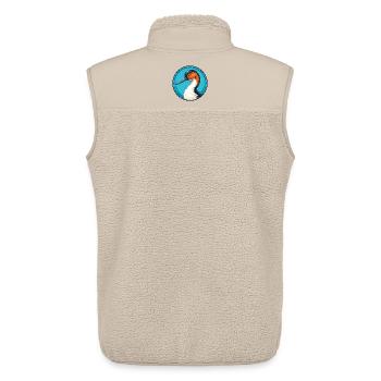 Avocet Cute Kawaii Cartoon Clipart Animal Pet Logo - Unisex Sherpa Gilet by Stanley/Stella - beige - Back - AI Model Male 178 light (178cm)