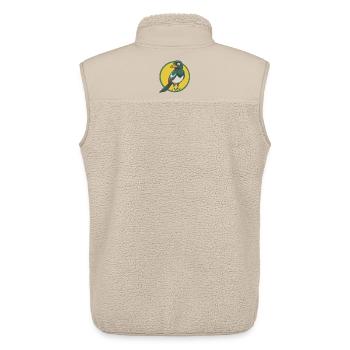 Magpie Cute Kawaii Cartoon Clipart Pet Animal - Unisex Sherpa Gilet by Stanley/Stella - beige - Back - AI Model Male 178 light (178cm)