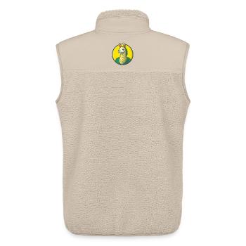 Llama Cute Kawaii Cartoon Clipart Pet Animal - Unisex Sherpa Gilet by Stanley/Stella - beige - Back - AI Model Male 178 light (178cm)