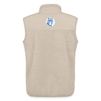 Waschbär Blau Kawaii Cartoon Figur Clipart Haustier - Unisex Sherpaweste von Stanley/Stella - Beige - Hinten - AI Model Male 178 light (178cm)