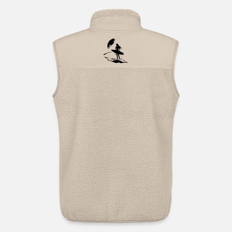 Surfer Mädchen - Unisex Sherpaweste von Stanley/Stella - Beige
