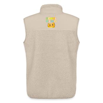 SCHWÄBISCHES SCHULKIND MAULTASCHEN KOSTÜME - Unisex Sherpaweste von Stanley/Stella - Beige - Hinten - AI Model Male 178 light (178cm)