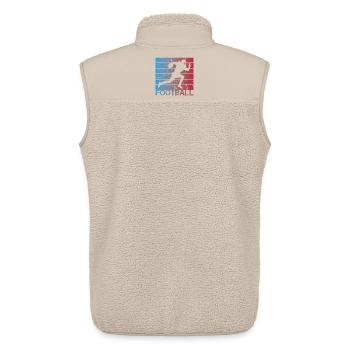 Footballeur - Veste sans manches sherpa unisexe Stanley/Stella - beige - Dos - AI Model Male 178 light (178cm)