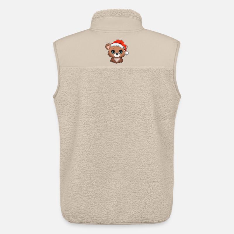 Christmas Bear_01 - Unisex Sherpaweste von Stanley/Stella - Beige